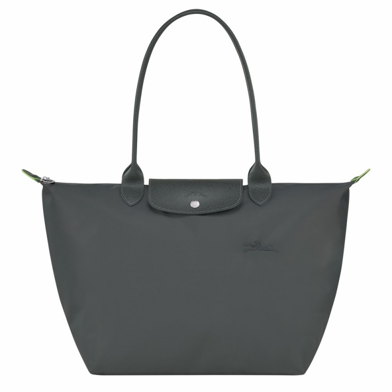 Deep Grey Longchamp Le Pliage L Women's Shoulder Bags